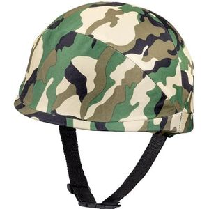 Boland 01412 Militaire helm, camouflage, voor volwassenen, verstelbare maat, soldaat, leger, kostuum, carnaval, themafeest