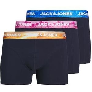JACK&JONES JUNIOR JACLUCA Boxershorts - Marineblauw - Set van 3