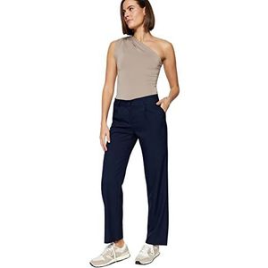 Trendyol Broek met lage taille en rechte pijpen voor dames, Donkerblauw, 60