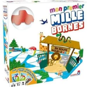 Dujardin 59001 bordspel Mijn 1. Mille Bornes – op naar de zoo, Frans gezelschapsspel