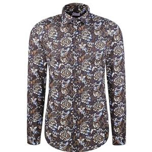 Seidensticker 845474, slim fit, lange mouwen, businesshemd, 38, bruin, 38