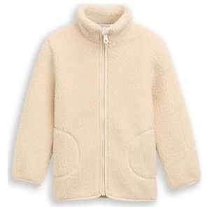 Tom Tailor - Sweatvest - Cloudy Beige - Zonder Capuchon - Ritssluiting