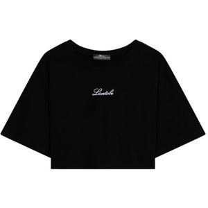 LTB Jeans Dames T-shirt gemaakt van katoen in zwart oversized - maat M, zwart, M