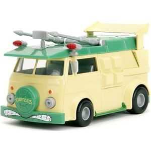 Jada Toys - Ninja Turtles Party Wagon, modelauto van metaal, 1:32, Teenage Mutant Ninja Turtles Party Van metaal, 13,5 cm, voor fans en kinderen vanaf 8 jaar