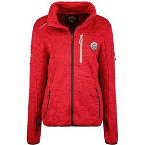 Geographical Norway Trincesse Lady Warme fleece voor dames, ritssluiting, jas, herfst, winter, lente, warm, lange mouwen, trui, bont, zacht, comfortabel, outdoor (rood, M), Rood, M