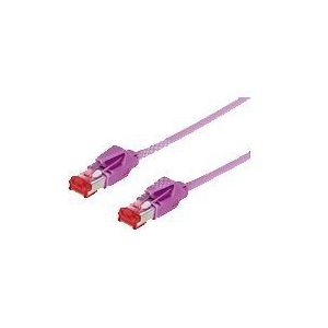 Tecline Category 6A Ethernet-kabel (0,5 m) Erikaviolet