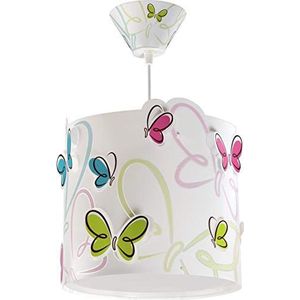 Dalber Kinder hanglamp plafondlamp kinderkamer kinderlamp Butterfly Vlinders veelkleurig