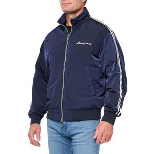Armani Exchange Heren Signature Logo Bomber Jacket Outerwear, Donkerblauw, M