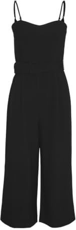 VERO MODA Vmclover Sl Cropped Straight Jumpsuit - Zwart - Jumpsuit