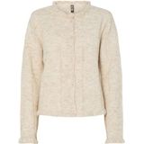 PIECES Pcjasmijn Ls O-Neck Knit Caridgan, berk, M