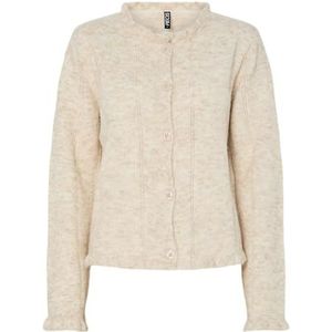 PIECES Pcjasmijn Ls O-Neck Knit Caridgan, berk, M
