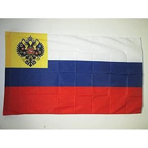 Russische Rijk vlag 1914-1917 90x60cm - Keizerlijke vlag van Rusland 60 x 90 cm Schede voor schacht - AZ VLAG