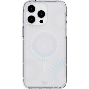 tech21 Evo Sparkle hoesje voor iPhone 15 Pro Max - Compatibel met MagSafe - Impact Protection Case - Lunar Clear
