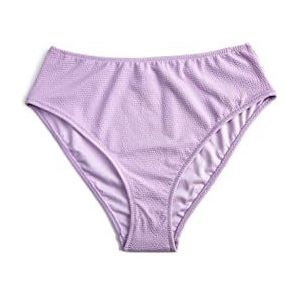 Koton Bikinibroekje met hoge taille voor dames, Paars (385), 38