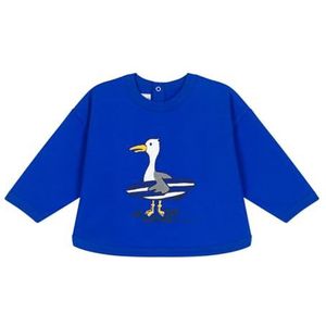 Petit Bateau Sweatshirt voor jongens, Blauw, 3 maanden