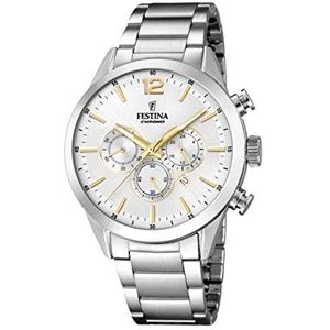 Festina Heren chronograaf kwartshorloge met roestvrij stalen armband F20343/1