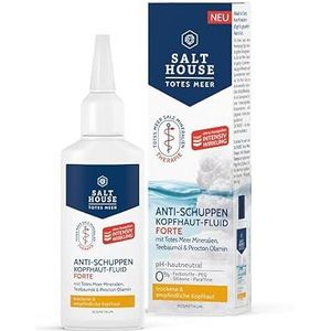 Salthouse Dode Zee therapie, anti-roos, hoofdhuid, fluid forte, rustgevende intensieve verzorging, voor schilfergevoelige hoofdhuid, 75 ml
