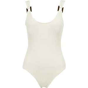 DeFacto Vrouwen zwemkleding badpak regular fit tankini bikini dames badpak dames badpak badpak voor dames, ecru, XL