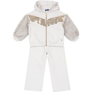 Chicco Chicco Trainingspak, sweatshirt, tweedelig, voor meisjes en jongens, Beige, 4 Jaar