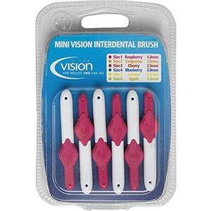 Mini Vision Raspberry 1.8mm Borstel - Pack van 6 Borstels