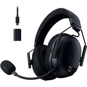 Razer BlackShark V3 Pro - Draadloze e-sportheadset met ruisonderdrukking - TriForce-drivers 50mm - Afneembare HyperClear microfoon - HyperSpeed Wireless 2,4 GHz & Bluetooth - FPS - PC/Mac | Zwart