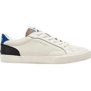 Pepe Jeans Kenton Vintage Wm Sneakers voor heren, 803 off white., 45 EU