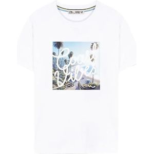 LTB Jeans Kanemi T-shirt voor jongens, wit, 164