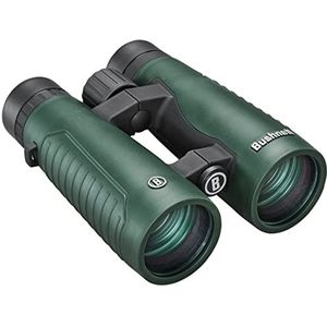 BUSHNELL - Verrekijker voor volwassenen – uitstapje 10 x 42 cm – ornithologie, wandelen, natuur – opbergtas en omhangband – groen & zwart