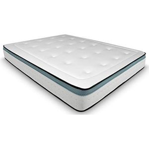 Duérmete Online Visco-elastische matras Bio Max met visco-gel, stevig en comfortabel, anti-mijt en hypoallergeen, 150 x 180 cm