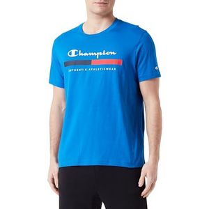 Champion Legacy Graphic Shop - Authentic Athleticwear S/S Crewneck T-shirt, donkerblauw, S heren SS24, Donkerblauw, S