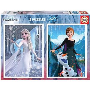 Educa Borrás 19016 Disney Frozen 2 in 1 500 Piece Puzzles