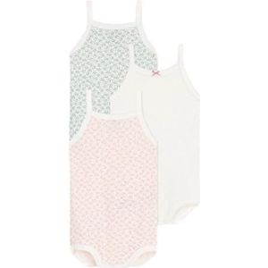 Petit Bateau Body met bandjes (3-pack) meisjes, Versie 1., 6 Maanden