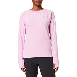 Nike Dames Sphere Crew Shirt, Beyond Pink/Reflective Silv, S
