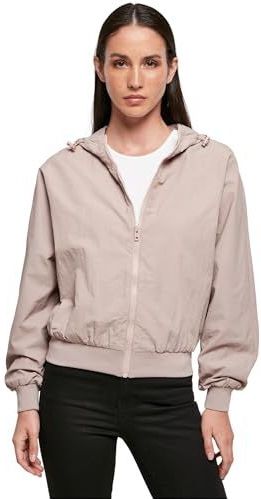 Build Your Brand - Crinkle Batwing Jacket - Duskroos - Jas