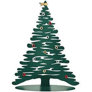 Alessi Bark for Christmas BM06 / 70 GR - Ontwerp boomvormige kerstdecoratie, in gekleurd staal met epoxyhars, groen met porseleinen magneten