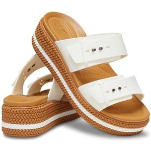 Crocs - Brooklyn Woven Buckle - Sandalen - Chalk - Matlite™
