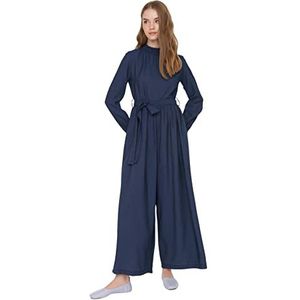 Trendyol Jumpsuit - Marineblauw - Riem, Indigo, 64