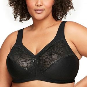 Glamorise Beha met volledige bedekking voor dames, Zwart, 100G