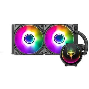 Yeyian - PC Gaming Series - CPU-vloeistofkoelsysteem - 2 x 240 mm RGB-ventilatoren - 2000 tpm