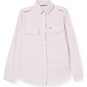 LTB Jeans dames simele blouse, Dust Lilac X Wash 53739, XXL