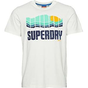 Superdry Vintage outdoor T-shirt voor heren, Natuurlijke witte marl, XXL