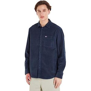 Tommy Jeans Casual overhemden voor heren, Blauw (Twilight Navy), M