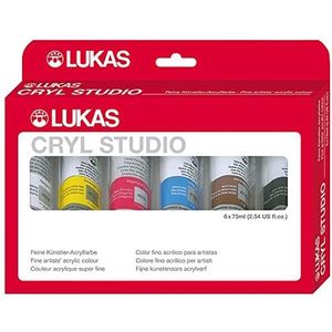 LUKAS Cryl Studio acrylverfset 6 x 75 ml