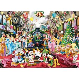 Ravensburger Puzzel: Kerstmis, Disney, Puzzel, 1000 stukjes, puzzels voor volwassenen, puzzel met 1000 stukjes, lijm voor het inlijsten van puzzels, puzzels voor volwassenen, Disney-puzzel, 70 x 50 cm