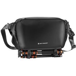 K&F Concept Camera-rugzak, schoudertas, vierkante tas, fotograaftassen, rechthoekige cameratas, compatibel met Canon/Nikon/Sony/DJI Mavic Drone rugzak, Zwart Puur L, L, Zakelijk