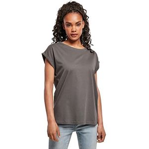 Urban Classics T-shirt met verlengde schouders voor dames voor dames, donkerblauw, 4XL
