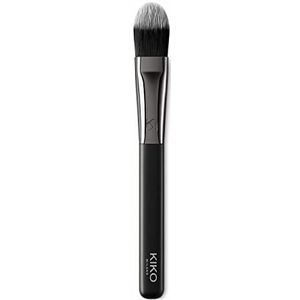 KIKO Milano Face 03 Flat Foundation Brush | Platte Kwast Voor Vloeibare Of Crèmefoundation, Synthetische Haren