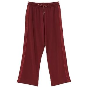 Tommy Hilfiger Dames Modale Broek UW0UW0UW04771, Broek, Paars, L, Paars (Deep Rouge), L
