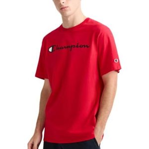 Champion Men's Classic Jersey Graphic T-Shirt Shirt, Scarlet, Medium