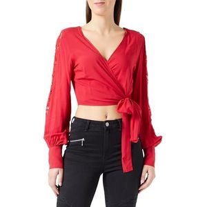 SIDONA Dames wikkeltop 19123098-SI01, rood, S, rood, S